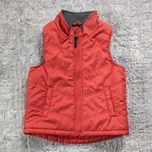Wonderkids Orange and Gray Puffer Vest Size 3T